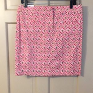 NWT Cute Ikat print modern stretch skirt, 6